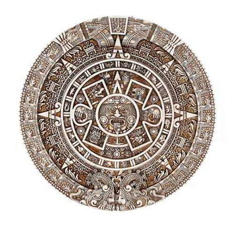 Aztec Calendar Resin Wall Plaque Universal Calendar