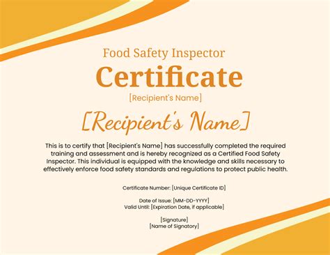 Free Printable Health And Safety Certificate To Customize Online