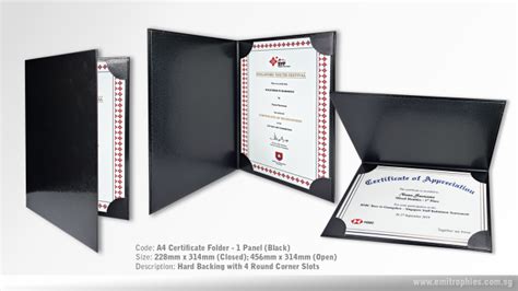 A4 Certificate Holder A4 Certificate A4 Certificate With Holder