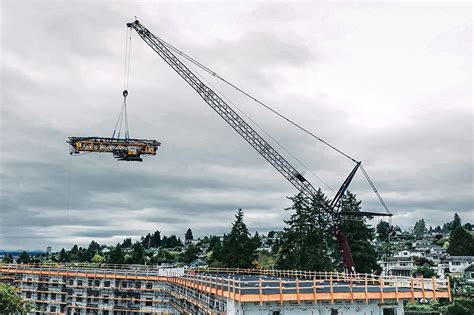 Liebherr K Fast Erecting Crane Stands Tall On Vancouver Island