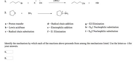 Solved Dmso Cn Cn Bh Bh Proton Transfer B Lewis Acid Base Radical