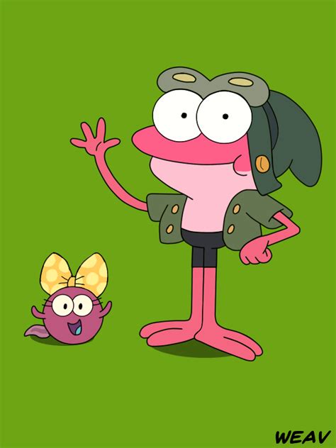 Sprig and Polly waving hello! : amphibia