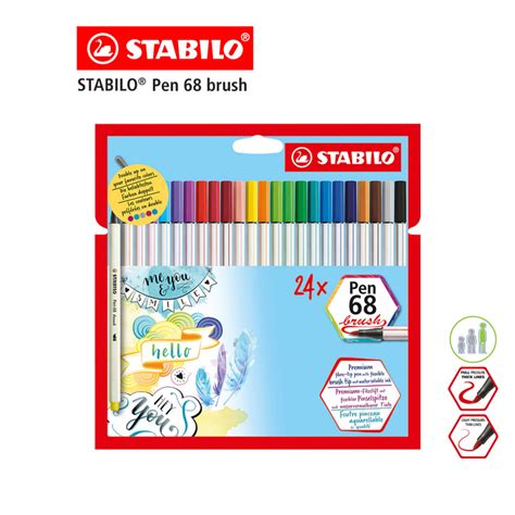 Official Store Stabilo Pen Brush In Wallet Colors