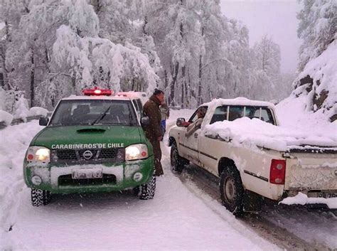 Gobierno Y Carabineros Llamó A Extremar Cuidados Al Conducir Con Nieve