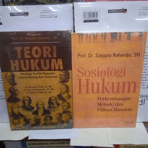 Jual Buku Sosiologi Hukum Dan Teori Hukum Oleh Prof Satjipto Rahardjo