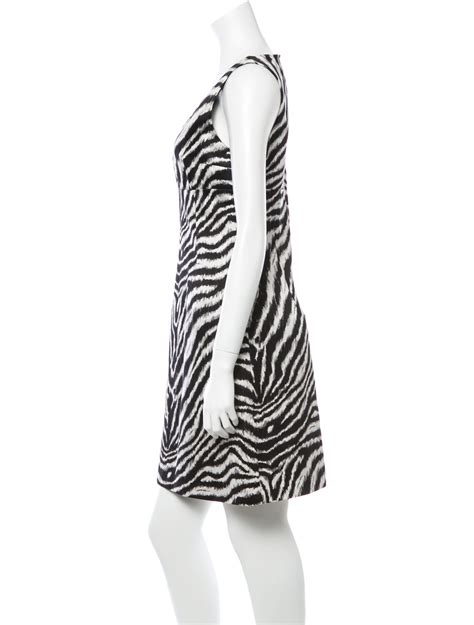 Michael Kors Zebra Print Dress White Dresses Clothing MIC32064