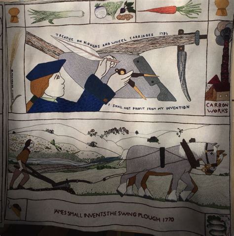 Invention Of Swing Plough Tapestry Embroidery Greatful