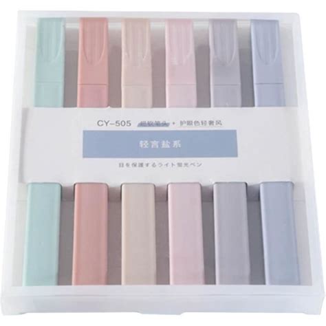 Lot De Surligneurs Couleurs Pastel Esth Tiques Et Mignons