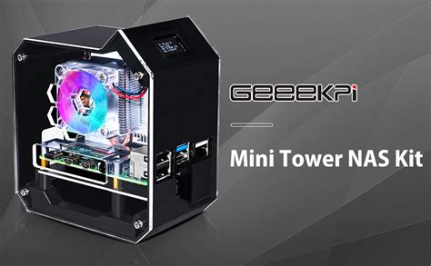 Geeekpi Mini Tower Nas Kit For Raspberry Pi 4 Pi 4 Ice