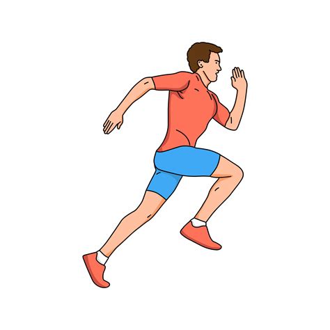 Illustration Of A Running Person Vector Art At Vecteezy