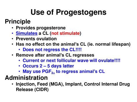 Ppt Manipulating Ovulation And Estrous Synchronization Powerpoint