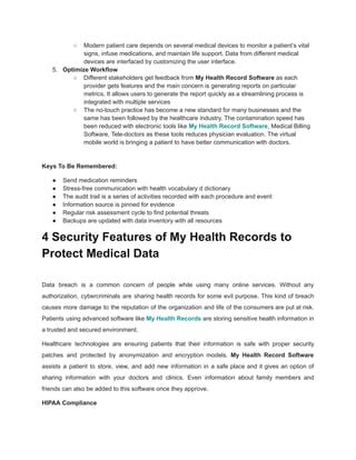 Modern Benefits Of My Health Records For The Patient World Pdf