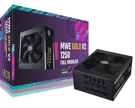 Cooler Master MWE Gold 1250 V2 ATX3 0 Fully Modular 1250W 80 Gold