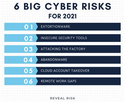 6 Big Cyber Risks For 2021 Reveal Risk Cybersecurity Consulting And Services