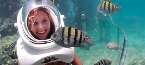 Isla Cozumel Day Pass Sea Trek Helmet Diving Adventure