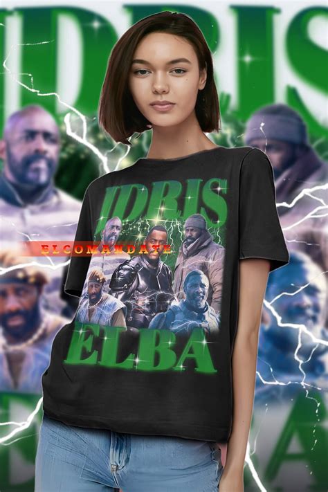 Idris Elba Vintage Shirt Idris Elba Homage Tshirt Idris Elba Fan Tees