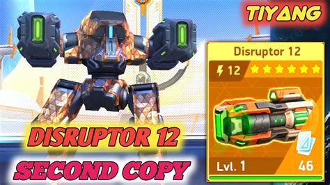 Finally Disruptor 12 Upgrade Second Copy Unlock Mech Arena YouTube