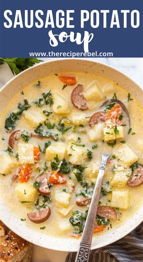 Sausage Potato Soup With Kale The Recipe Rebel Artofit