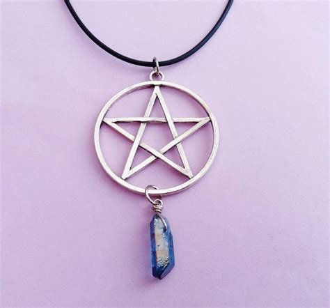 Pastel Goth Pentagram Necklace Etsy Shop Ofstarsandwine