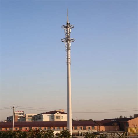 Hot Dip Galvanized Steel Self Supporting Antenna Polygon Cell Cellular Tower Antennas Mast