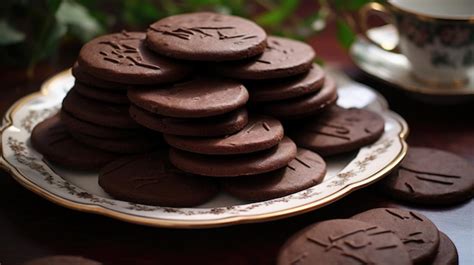 Premium Photo Chocolate Biscuits