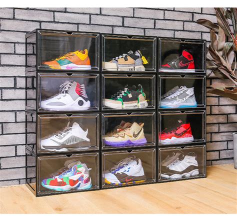 X-Large Sneaker Side Display Shoe Boxes Storage Case Megnetic Door ...