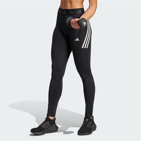 Clothing Techfit Hyperglam Full Length Leggings Black Adidas