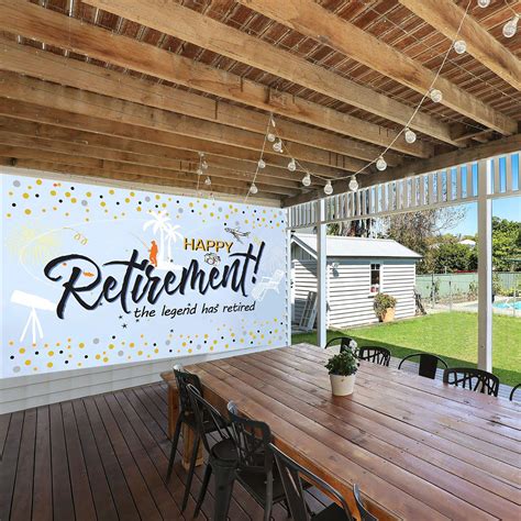 Happy Retirement Party Decorations Large Retirement Party Banner ...