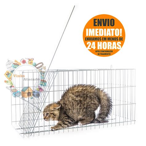 Armadilha Gatoeira Para Gato GRANDE Armadilha Gatoeira Gaiola Para