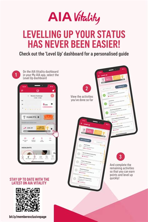 Aia Vitality Level Up Dashboard Aia Malaysia