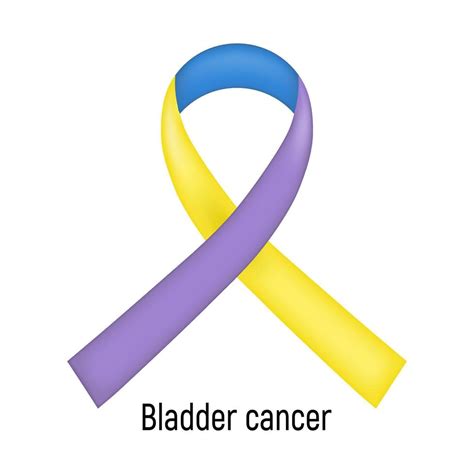 Cancer Ribbon. Bladder cancer. Vector illustration. 22698744 Vector Art ...