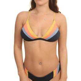 Ripcurl Melting Waves Fixed Tri Bikini Top Navy