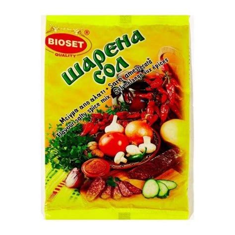 Colorful Salt Sharena Sol Seasoning From Bulgaria 3 Pack X 40 Gram