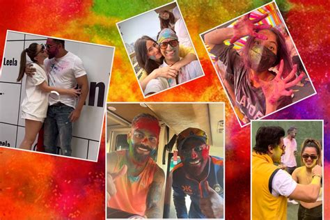 Holi Celebration In Bollywood Indian Cricketers Virat Kohli Shehnaaz