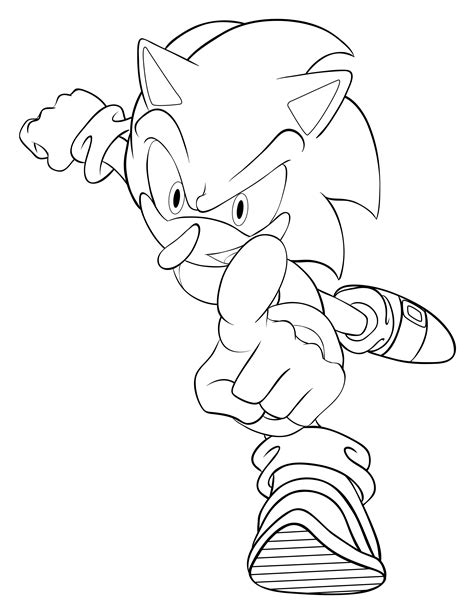 Coloring Page Sonic The Hedgehog By Xaolin On Deviantart