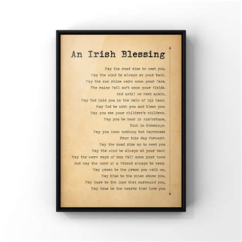 An Irish Blessing Poem 1, Traditional Irish Blessing Irish Poetry ...