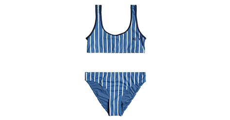 Roxy Perfect Surf Time Set Bikini Set für Mädchen Blau