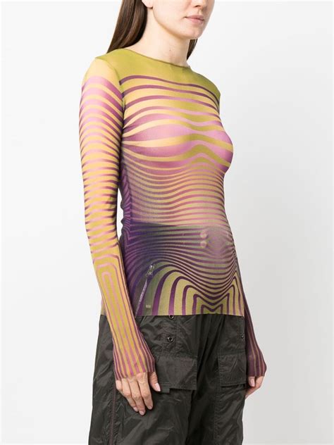 Jean Paul Gaultier Body Morphing Long Sleeve Top Farfetch