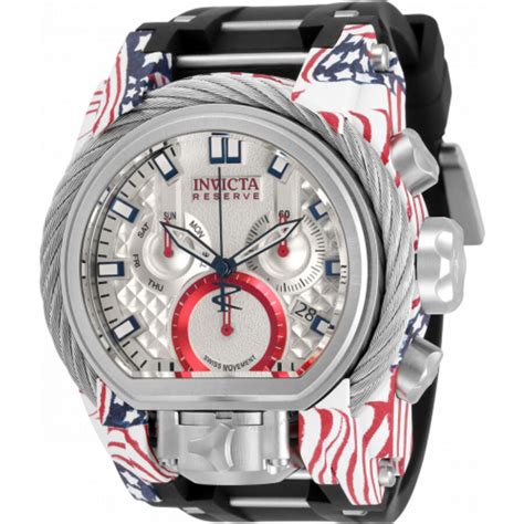 Invicta Reserve Bolt Zeus Magnum Chronograph Quartz Silver Dial Men S