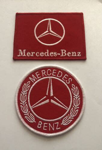 Mercedes Benz Sew Iron Patch Badge Uniform Red Patches Racing Formula