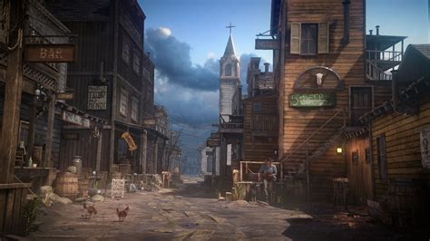 Artstation Maarten Hofs Submission On Wild West Game Environment