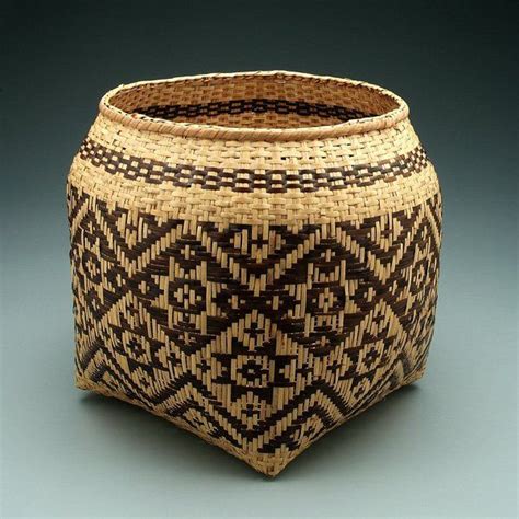 Cherokee River Cane Storage Basket Cane Baskets Basket Weaving