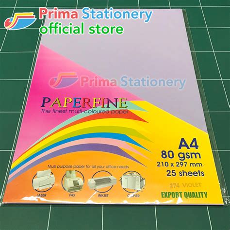 Paperfine Kertas Hvs Warna Cyber Red Prima Stationery