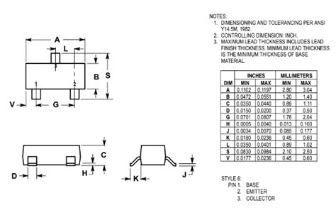 Mmbt G Transistor Npn A V Sot