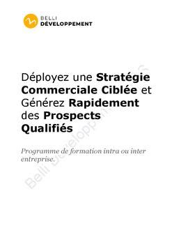 Formation Développement Commercial et Marketing Programme 36h sur 6