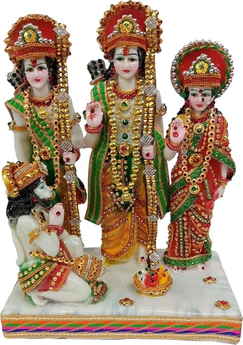 Buy KRISHNAGALLERY1 Marble Dust Ram Darbar Murti Ram Laxman Sita Ram