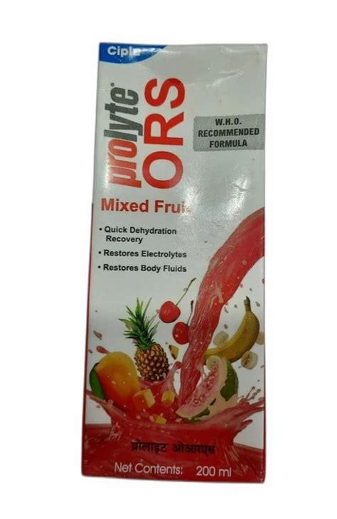 Mixed Fruit Cipla Prolyte ORS 200ml At Rs 15 5 Pack In New Delhi ID