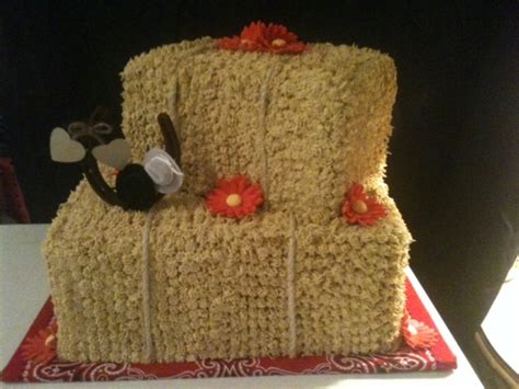 Hay Bale Wedding Cake