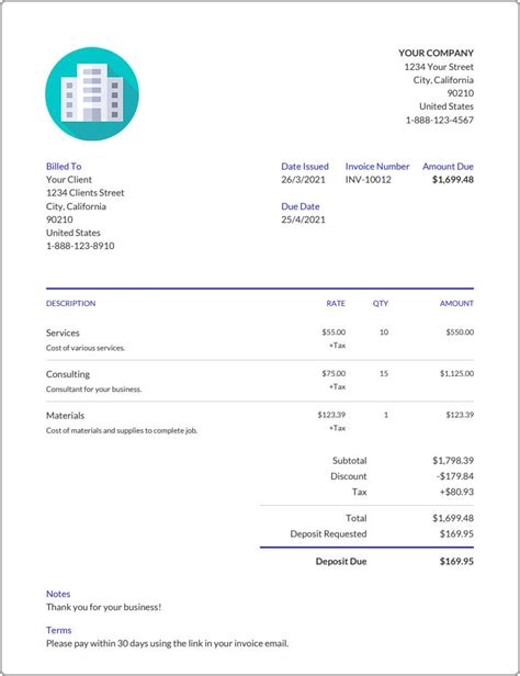 Simple Invoice Template