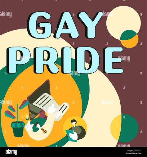 Writing Displaying Text Gay Pride Business Idea Dignity Of An